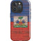 Haiti Flag Dark Wood iPhone 16 Pro Max Magsafe Impact Case
