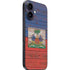 Haiti Flag Dark Wood iPhone 16 Skin