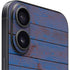 Haiti Flag Dark Wood iPhone 16 Skin
