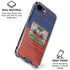 Haiti Flag Dark Wood iPhone 16e Clear Case