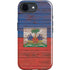 Haiti Flag Dark Wood iPhone 16e Impact Case