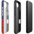 Haiti Flag Dark Wood iPhone 16e Impact Case