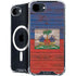 Haiti Flag Dark Wood iPhone 16e MagSafe Case