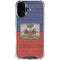 Haiti Flag Dark Wood iPhone 17 Clear Case