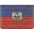 Haiti Flag Dark Wood Apple MacBook Air Skin
