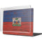 Haiti Flag Dark Wood MacBook Pro 14in (2021-24) Case plus Skin