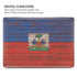 Haiti Flag Dark Wood MacBook Pro 14in (2021-24) Case plus Skin