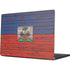 Haiti Flag Dark Wood Apple MacBook Pro 14-inch Skin