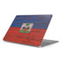 Haiti Flag Dark Wood Apple MacBook Pro 16-inch Skin