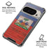 Haiti Flag Dark Wood Pixel 9/9 Pro Clear Case