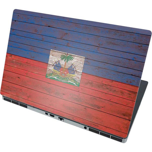 Haiti Flag Dark Wood Dell Precision Skin