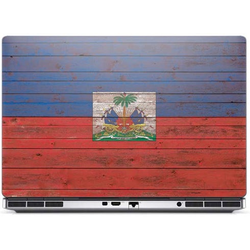 Haiti Flag Dark Wood Dell Precision Skin