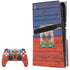 Haiti Flag Dark Wood PlayStation PS5 Skins