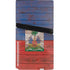 Haiti Flag Dark Wood PS5 Pro Disk Bundle Skin