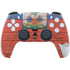Haiti Flag Dark Wood PS5 Pro Disk Bundle Skin