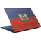 Haiti Flag Dark Wood Surface Laptop Skin