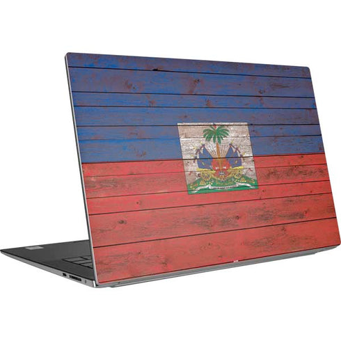 Haiti Flag Dark Wood Dell XPS Skin