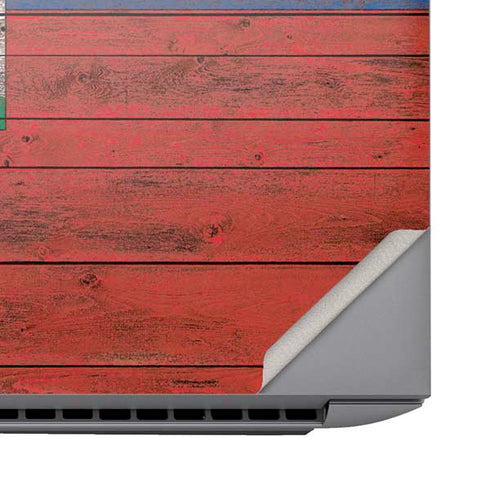 Haiti Flag Dark Wood HP ZBook Fury 16 G10 Skin