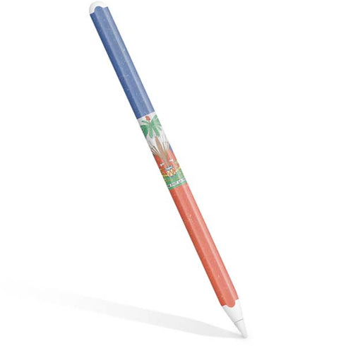 Haiti Flag Distressed Apple Pencil (2nd Gen 2019) Skin