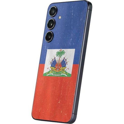 Haiti Flag Distressed Galaxy A16 5G Skin