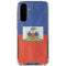 Haiti Flag Distressed Galaxy A36 5G Clear Case
