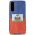 Haiti Flag Distressed Galaxy A36 5G Clear Case