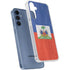 Haiti Flag Distressed Galaxy A55 5G Clear Case