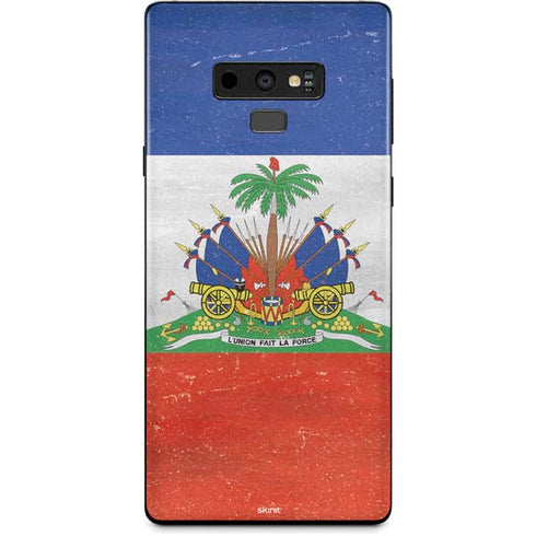 Haiti Flag Distressed Galaxy Note 9 Skin