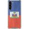 Haiti Flag Distressed Galaxy S24 FE Clear Case