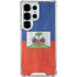 Haiti Flag Distressed Galaxy S25 Ultra Clear Case