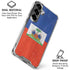 Haiti Flag Distressed Galaxy S26 Plus Clear Case