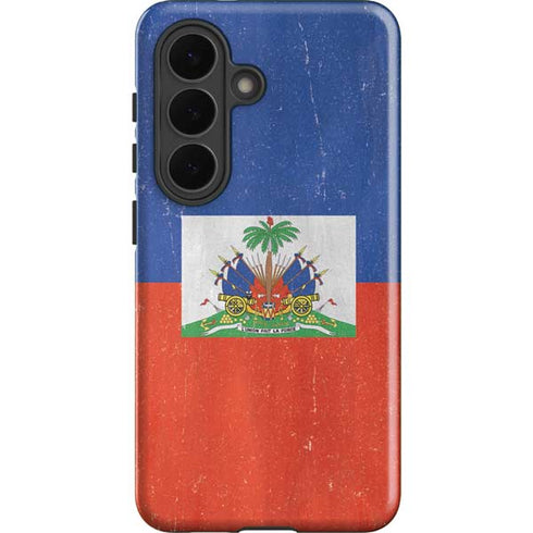 Haiti Flag Distressed Galaxy S26 Plus Impact Case