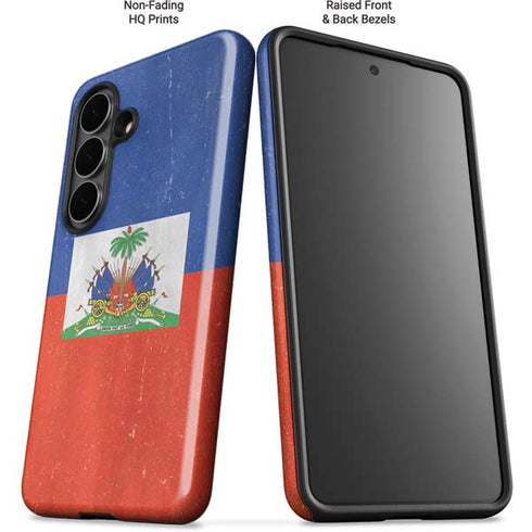 Haiti Flag Distressed Galaxy S26 Plus Impact Case