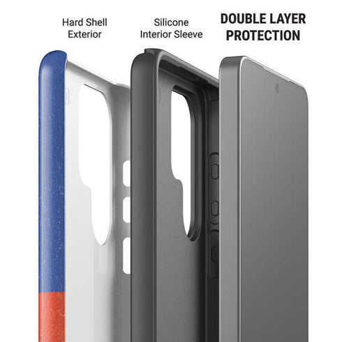Haiti Flag Distressed Galaxy S26 Ultra Impact Case