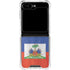 Haiti Flag Distressed Galaxy Z Flip6 Clear Case