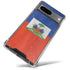 Haiti Flag Distressed Google Pixel 8a Clear Case