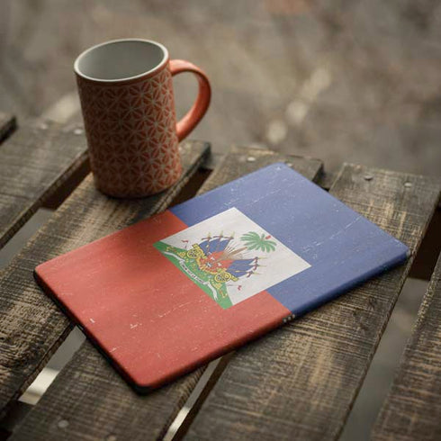 Haiti Flag Distressed iPad Skins