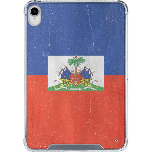 Haiti Flag Distressed iPad 11th Gen (2025) Clear Case