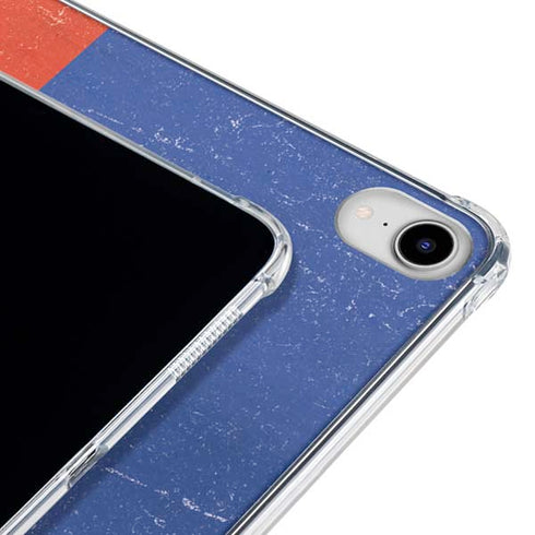 Haiti Flag Distressed iPad 11th Gen (2025) Clear Case