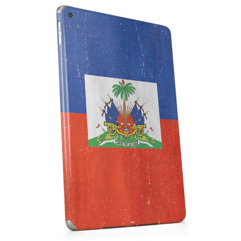 Haiti Flag Distressed Apple iPad Skin