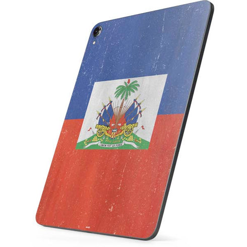 Haiti Flag Distressed Apple iPad Pro Skin