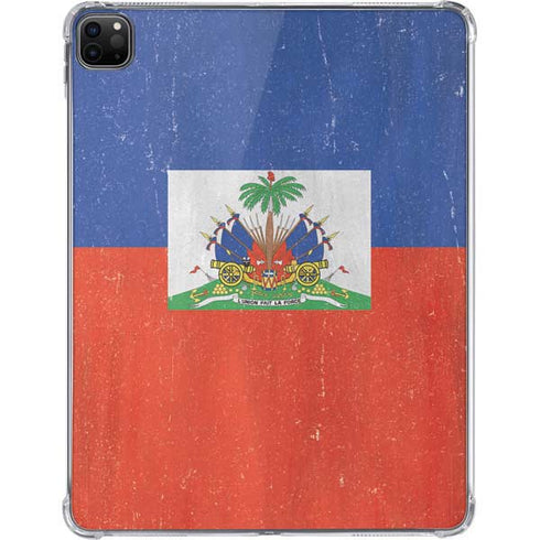 Haiti Flag Distressed iPad Pro 11in (2024) Clear Case