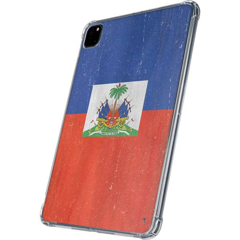 Haiti Flag Distressed iPad Pro 11in (2024) Clear Case