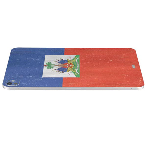 Haiti Flag Distressed iPad Pro 13in M4 (2024) Skin