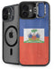 Haiti Flag Distressed iPhone 16 Plus Kickstand Case