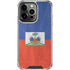 Haiti Flag Distressed iPhone 16 Pro Clear Case