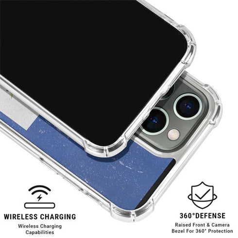 Haiti Flag Distressed iPhone 16 Pro Max Clear Case