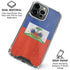 Haiti Flag Distressed iPhone 16 Pro Max Clear Case
