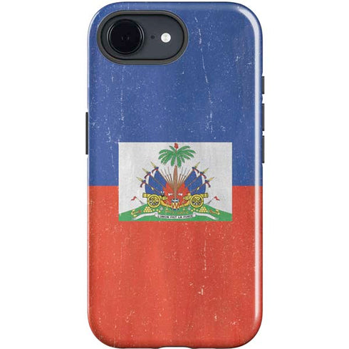 Haiti Flag Distressed iPhone 16e Impact Case