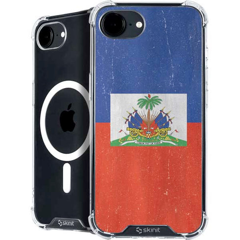 Haiti Flag Distressed iPhone 16e MagSafe Case